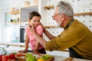 Parenting and Custody, a grandfather with grandchild